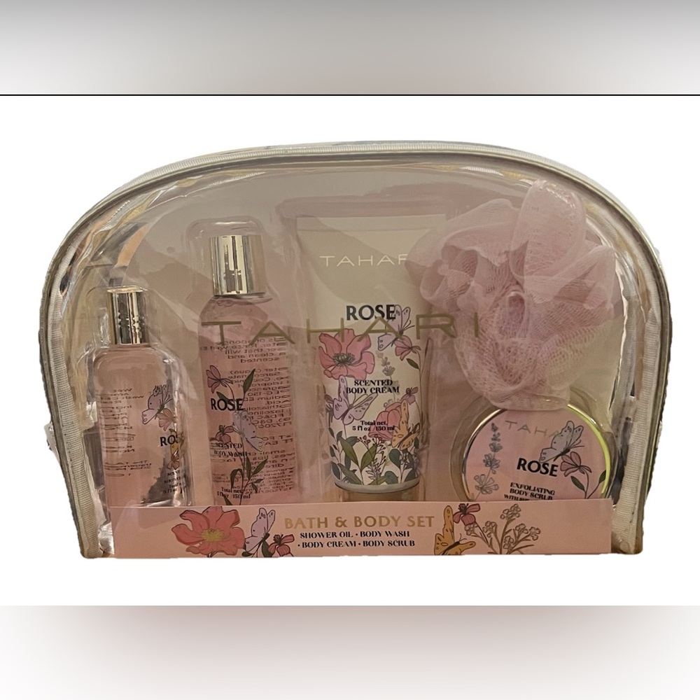 NWT Tahari Rose Bath & Body Set - Pink